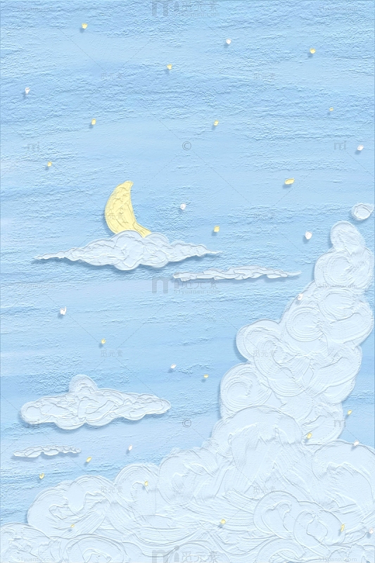 文艺油画质感风景背景