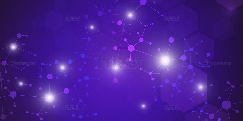 创意科技风紫色星空背景