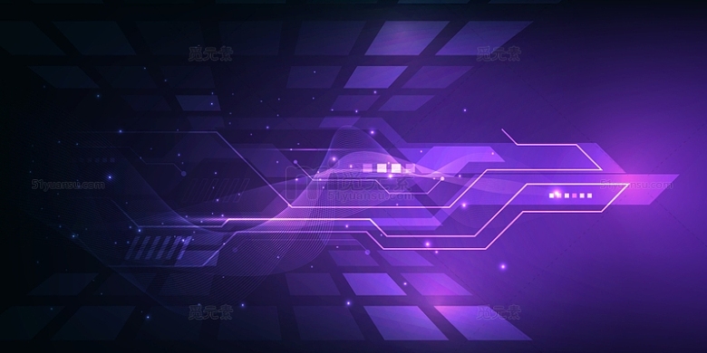 紫色宇宙时空科技背景