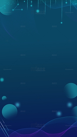 深蓝绿色科技感线条风背景