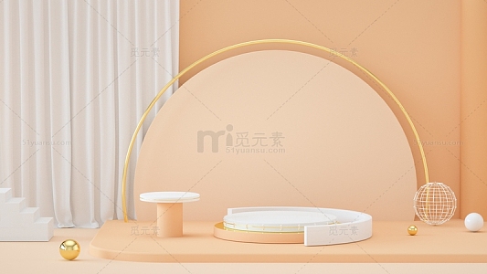 黄色温馨柔美简约banner海报展台背景