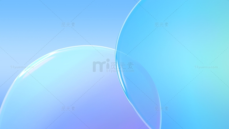 蓝紫色炫彩梦幻科技气泡背景