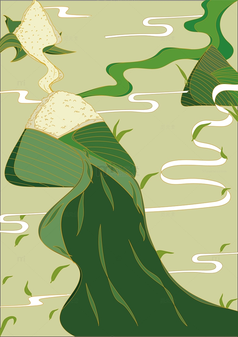 端午节粽子背景图海报