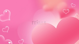 七夕浪漫粉色爱心情人节淘宝海报背景