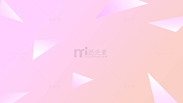 简约风幻彩渐变三角桃粉背景