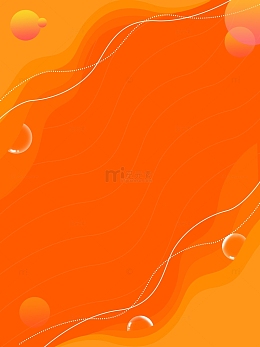 橙红色波浪星球背景