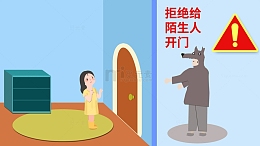 暑期居家安全防范不要给陌生人开门