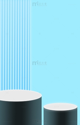 蓝色产品展示台电商展台产品海报推广展示台