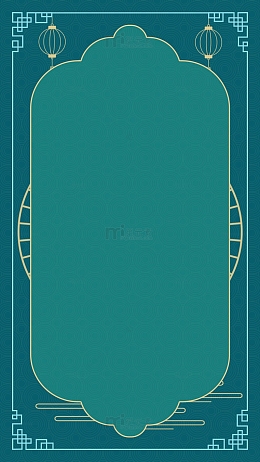 中国风复古国潮中式边框背景