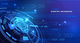 科技互联网商务箭头banner背景