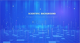 蓝紫渐变科技电路板光线背景宣传海报