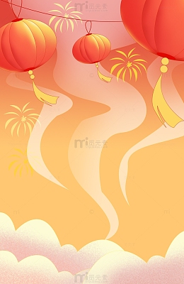 元宵佳节正月十五灯笼背景