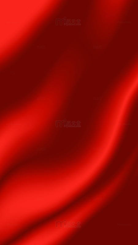 大红色波浪曲线喜庆绸缎背景