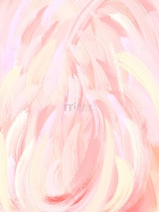 粉色文艺小清新油画风笔触质感渐变背景