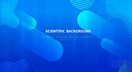 蓝色渐变线条科技装饰背景