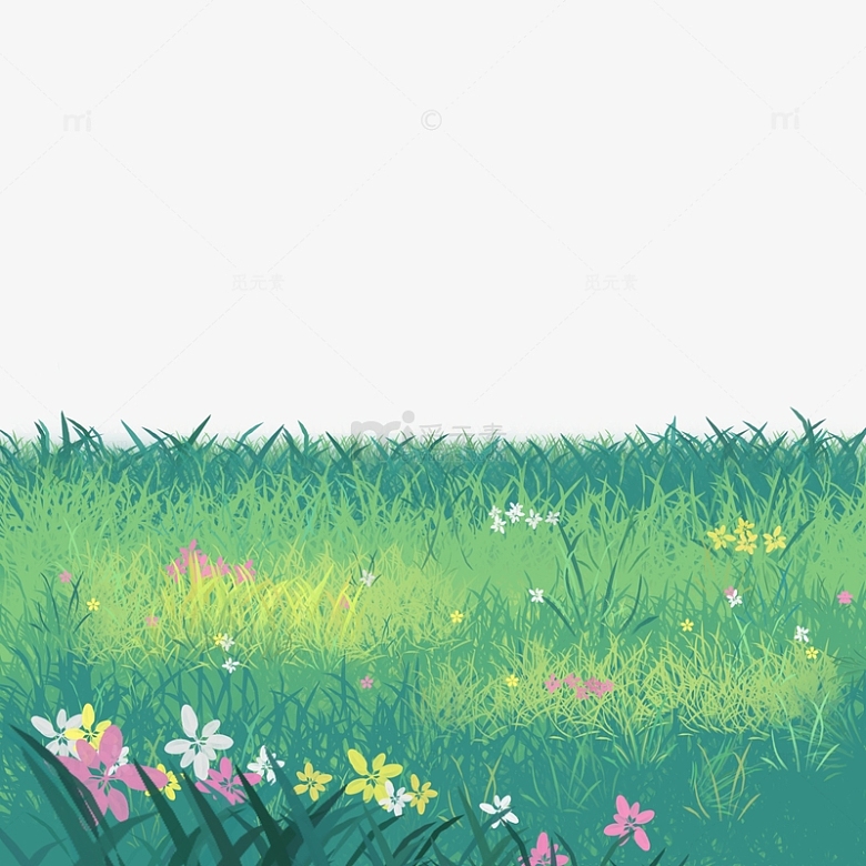 春天春分草丛草地背景