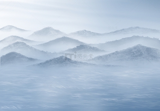 水墨山水简约背景
