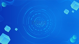 科技光圈方块效果背景