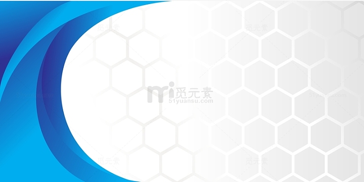 商务封面企业海报蜂窝曲线色块
