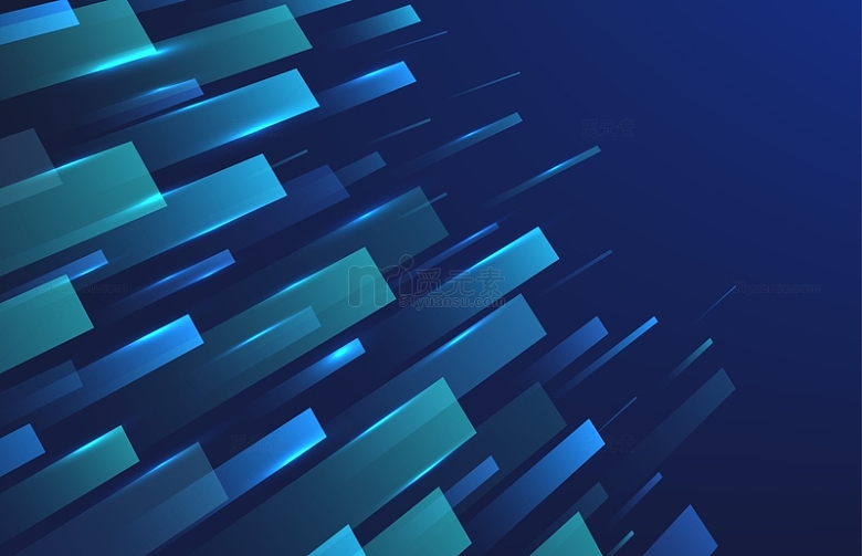 科技光效数据数字蓝色背景未来色块