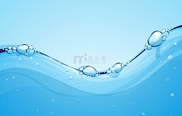 水底水面气泡水浪液体化妆品精华