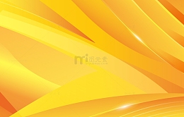 金色黄色曲线光效简约简单背景商务封面