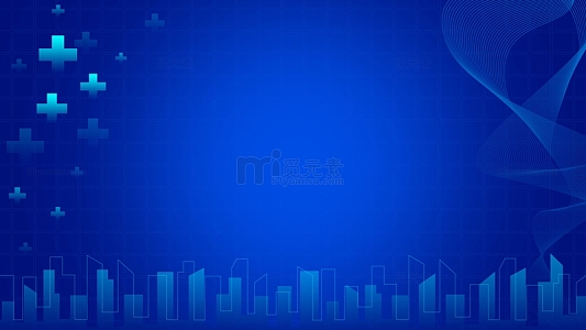 蓝色科技医疗背景
