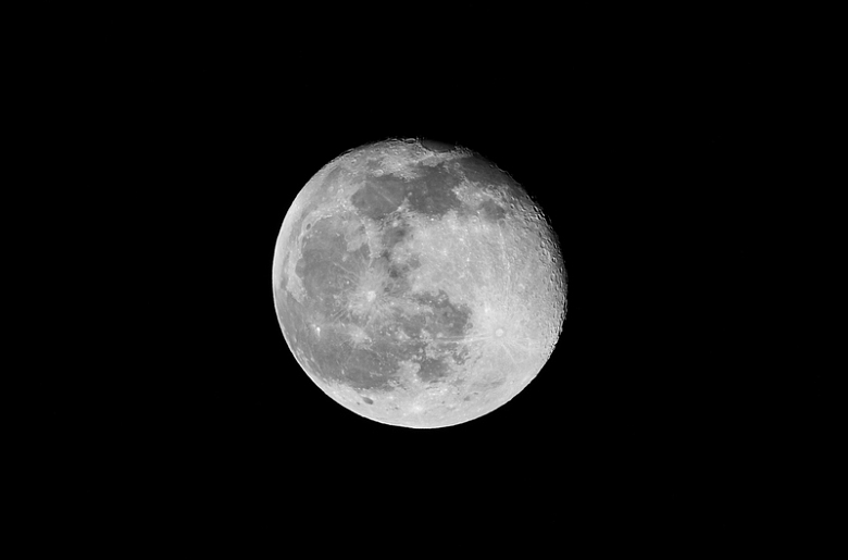 满月月亮月球空间月光