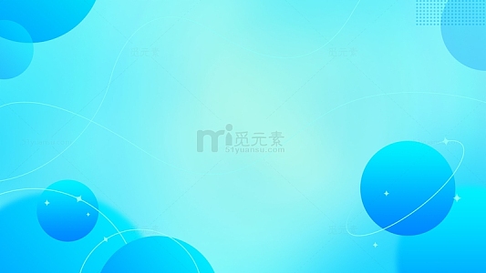 小清新浅色简约星球背景