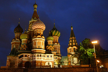 莫斯科建筑天空夜晚