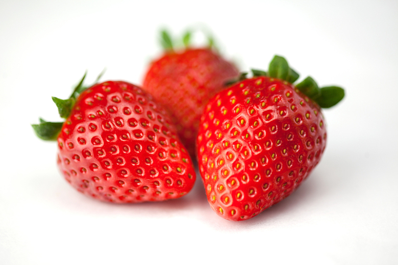 草莓水果近景摄影