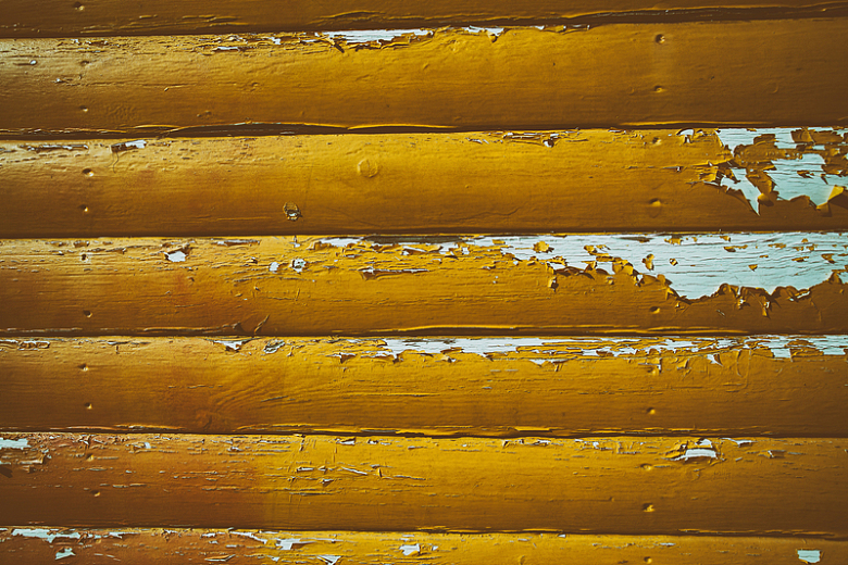 黄色油漆纹理木板