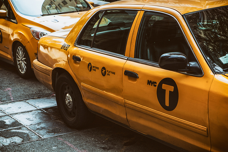 纽约出租车黄色汽车