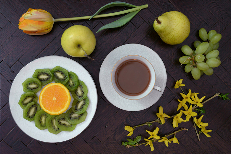 咖啡水果猕猴桃鸭梨