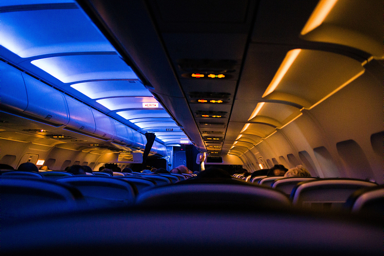 飞机内部座椅灯光