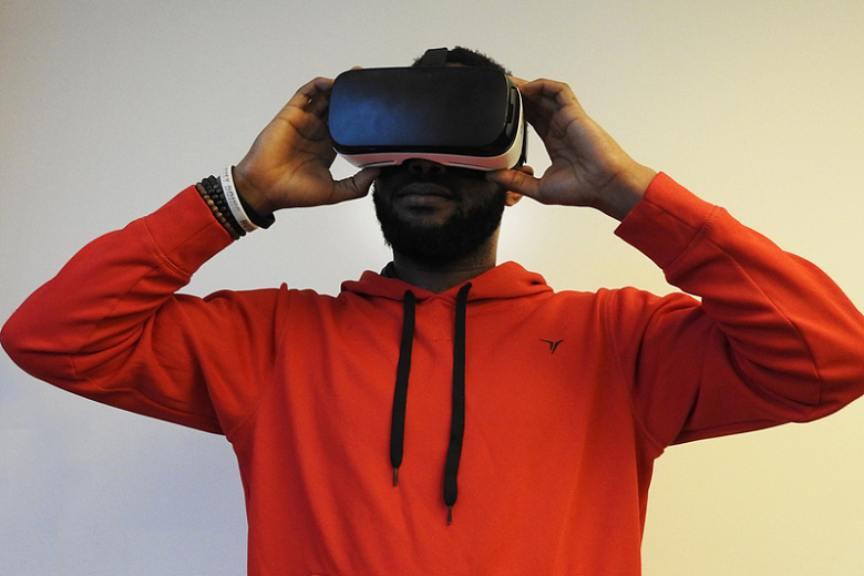 VR眼镜黑人人像摄影