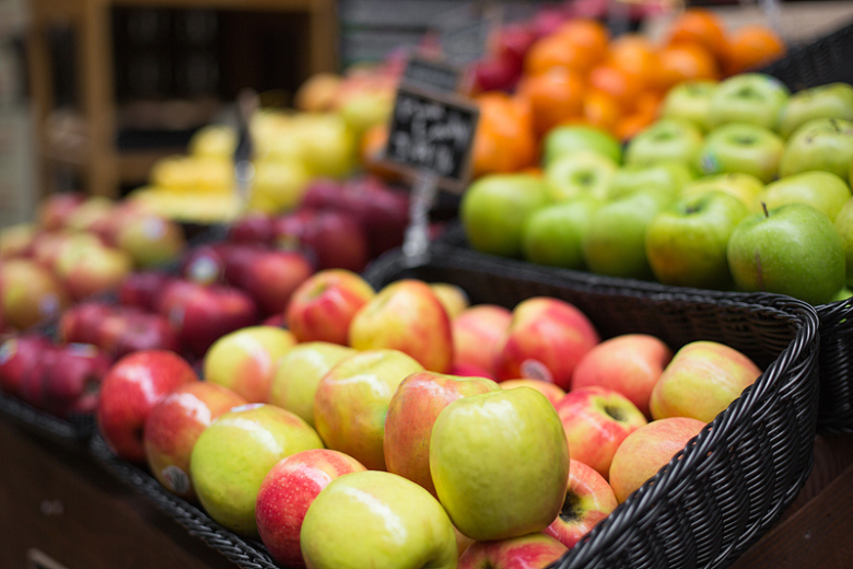 农贸市场苹果水果