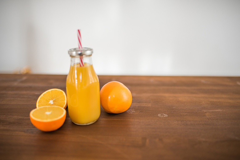 橙子水果果汁摄影