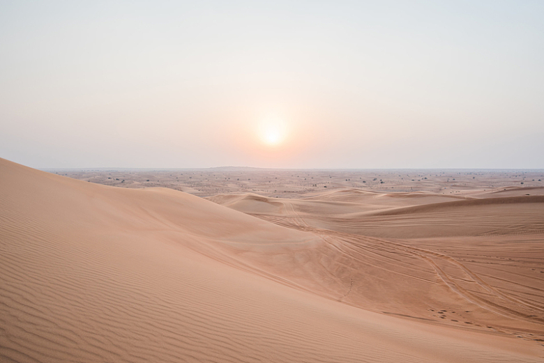 迪拜沙丘沙漠景观