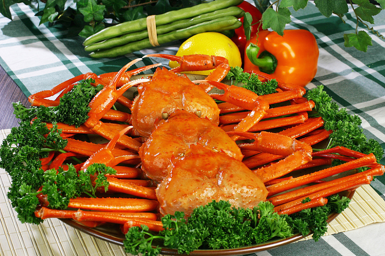 螃蟹海鲜海产品美食蔬菜