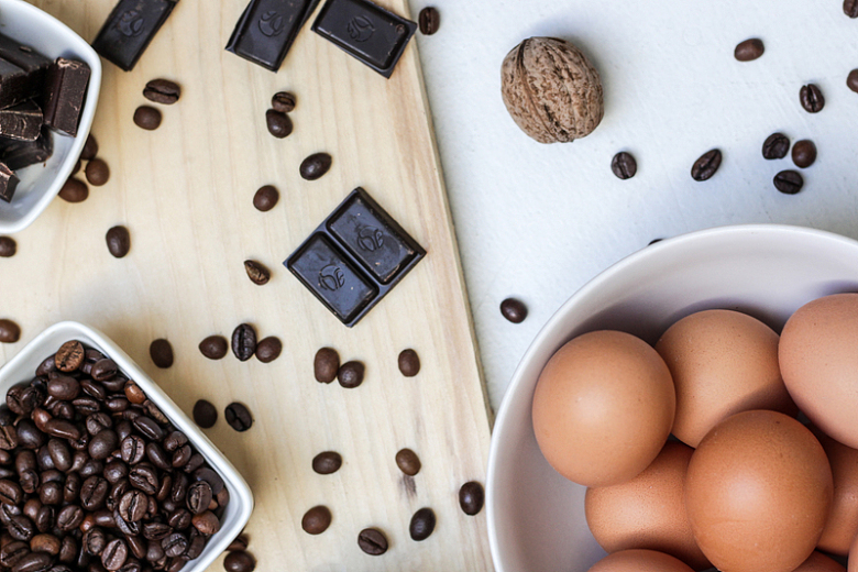 咖啡豆巧克力核桃鸡蛋