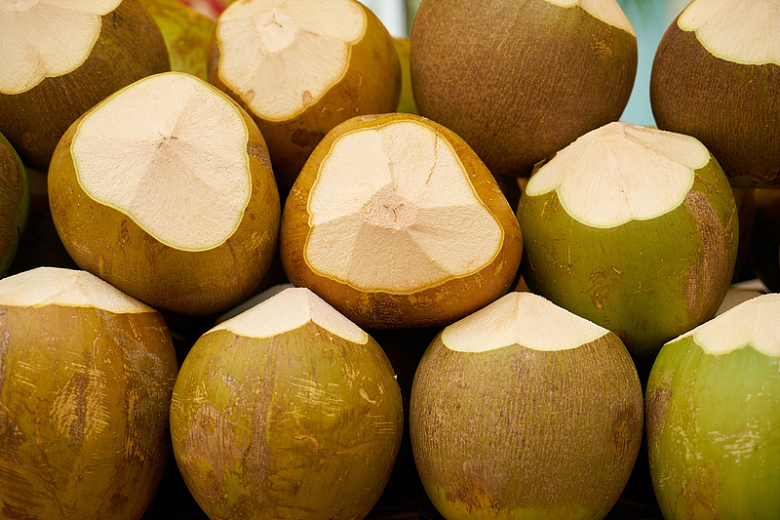 热带椰子水果健康绿色