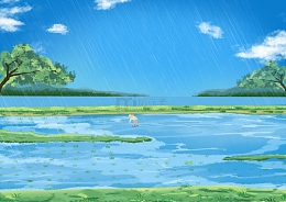 清明谷雨耕地农民插秧种田水田