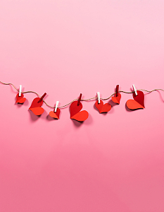 浪漫爱情红心绳子