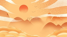 中国风国潮水墨背景