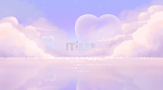 梦幻场景紫色唯美浪漫背景