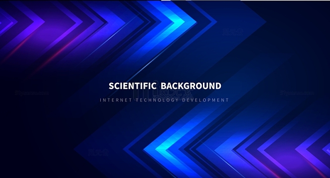 蓝色箭头科技互联网可视化光线背景