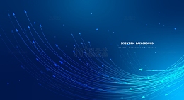 蓝色未来科技线条光纤光效装饰背景