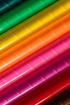 彩色蜡笔画笔摄影