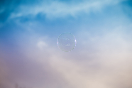 自然天空云彩泡泡